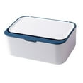thumbnail image 1 of GUOOL Plastic Tissue Box Large Capacity Wet Tissue Holder Baby Wipes Holder Face Cover blue white, 1 of 9