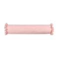 thumbnail image 2 of 8" x 36" Pink Striped Ruffle Bolster Decorative Pillow, Extra Long Cylinder Throw Pillow for Bed Couch, Farmhouse Boho Home Accent, 2 of 5