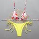 thumbnail image 1 of Trajes de baño para mujer, bikinis de cintura alta con cordón ajustable, traje de baño fruncido, conjunto dividido, trajes de baño para mujer, trajes de baño para mujer, traje de baño para mujer, traj, 1 of 5