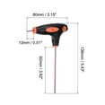thumbnail image 2 of Uxcell 2mm Ball End Hex T-Handle Wrench Spanner, Metric S2 Steel, 2 of 5