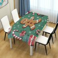thumbnail image 4 of Yayeee Tablecloths 54" x 72" Rectangle Wrinkle Resistant Party Table Cover, Christmas Gingerbread, 4 of 8
