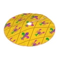 thumbnail image 2 of Bingfone Christmas Tree Skirt Mat Christmas Decoration Interior 48"-Mardi Gras Crayfish And Fleur De Lis, 2 of 8
