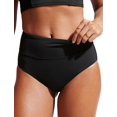 thumbnail image 4 of Bombacha de bikini CRZ YOGA tiro alto con control de abdomen negra M, 4 of 5