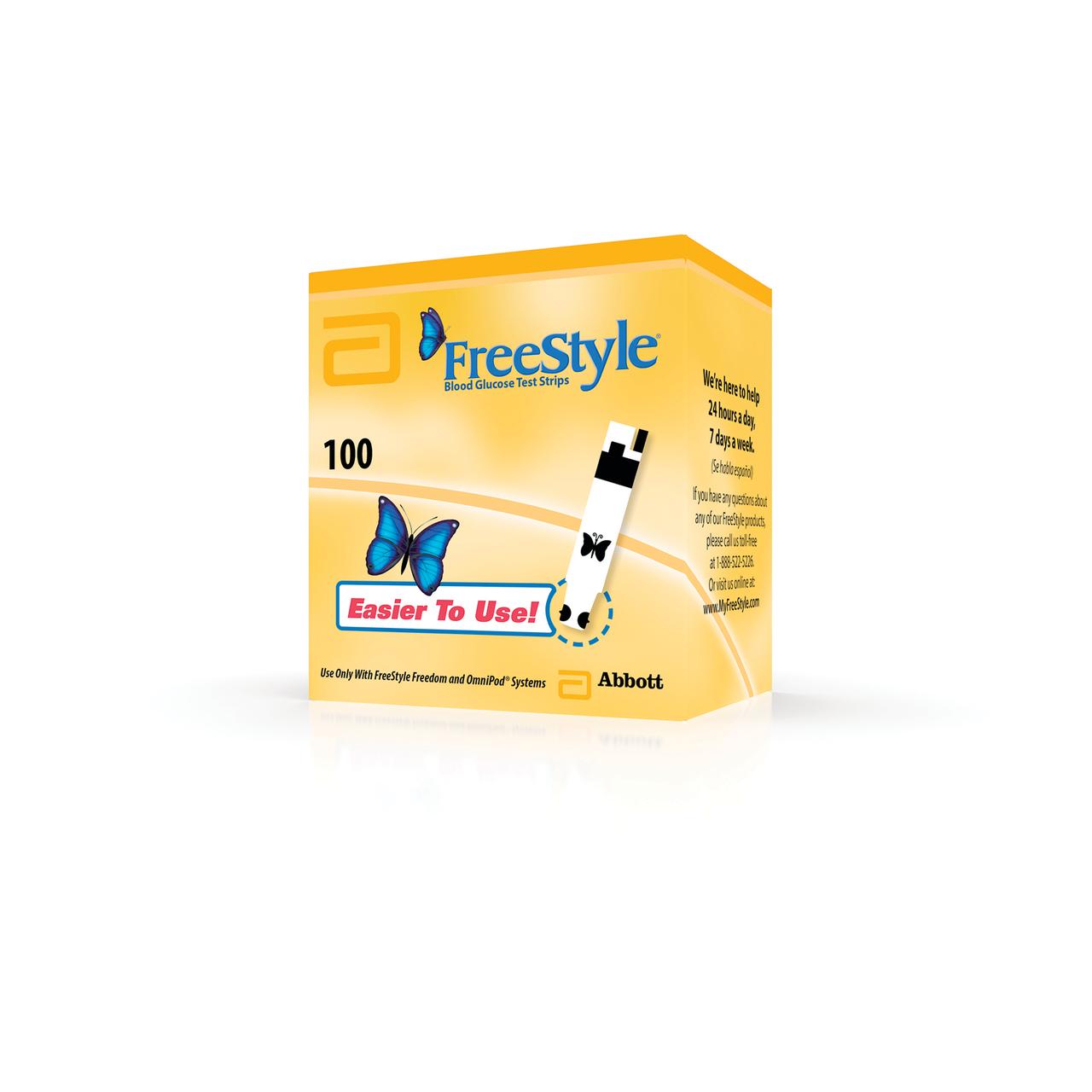 FreeStyle Blood Glucose Test Strips, 100 Count