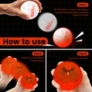 Austok Glow in The Dark Ball Glowing Stick Ball Lighted Bouncy Long Lasting Bright Night Party Supply for Holiday Carnival Goodie Bag Filler