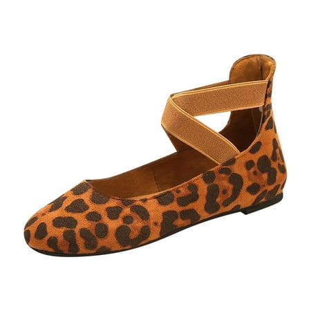 

Sentuca Women s Solid Autumn Asakuchi Elastic Band Dance Fashion Flat Shoes