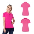thumbnail image 2 of Playera Tipo Polo Piqué con Silueta para Dama · 50% Algodón 50% Poliéster, 2 of 3