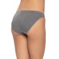thumbnail image 2 of Felina | So Smooth Modal Low Rise Bikini | Super Soft (Medium Heather Gray, Medium), 2 of 2