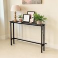 thumbnail image 3 of IVV Slim Sofa Table behind Couch, Modern Accent Entryway Table with Built-in Charging Station and Metal Frame, Space-Saving Design, 39.4"W x 5.9"D x 31.1"H, Black, 3 of 9