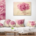thumbnail image 4 of Designart Bunch of Peony Flowers on Table - Floral Throw Pillow - 18x18, 4 of 5
