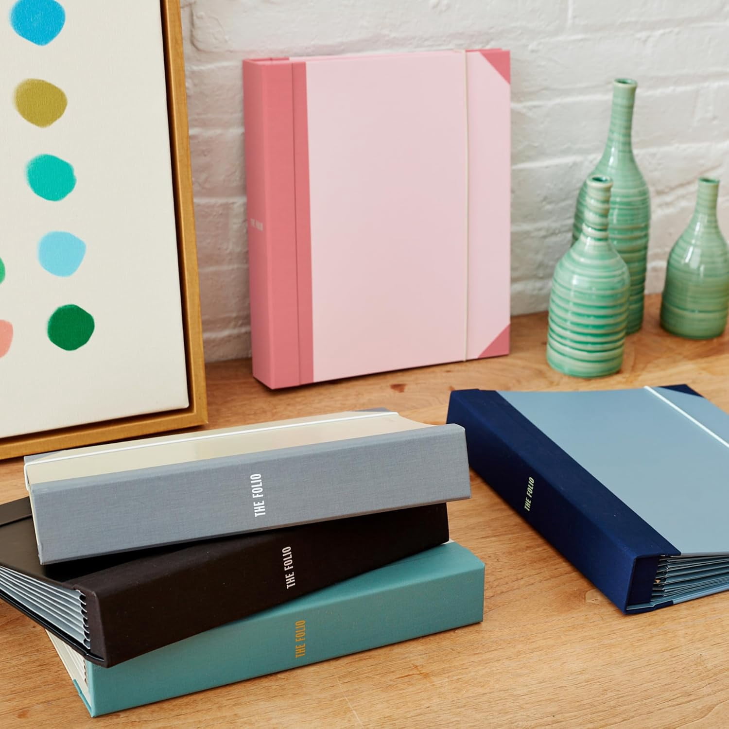 Acid-Free Document Organizer Binder with Guided Labels and 10 Pocket Folders for Home Records, Legal & Medical Papers