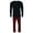 Black, variant on Hanes X Temp Micro Fleece Thermal Set (Men's)
