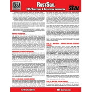 KBS Coatings 4402 Satin Black Rustseal -1 quart, Covers 50 Sq Ft, Proven Rust Prevention