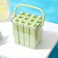 thumbnail image 2 of Silicone Ice Stick Tray with Storage Caddy, 4.3inch×3inch×4.7inch, 6 Cavity Reusable Ice Pop Molds, Ice Stick Tray with Storage Box, Rectangular Narrow Ice Cube Tray, Easy-Release Ice Pop Molds, 2 of 7