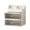 A, variant on Lume Wear Acrylic Makeup Organizer a Clear Vanity Storage Solution with 2 Tier Large Drawers. A Spacious Display Cabinet with Partitioned Compartment for Brushes Eyeshadow and Beauty Supplies