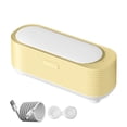 thumbnail image 2 of Máquina portátil de limpieza ultrasónica para joyería y gafas • USB recargable a 47kHz • Compacta para viajar • Blanco/beige, 2 of 8