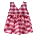 thumbnail image 3 of VBARHMQRT Nouvelle Mode d'Été pour Fille Robe Princesse Sans Manches à Rayures avec Nœud et Gilet Ample, 3 of 9