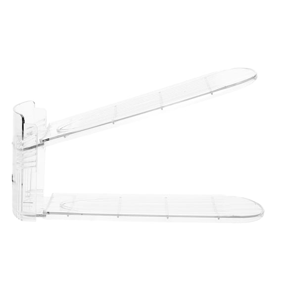 BESTYASH 2-Pack Transparent Adjustable Shoe Rack with Double-Layer Storage for Entryway, Closet, and Home Organization