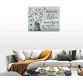 thumbnail image 5 of Farmhouse Floral Wall Art Rustic Flower Pictures Wall Decor Country Painting Inspirational Canvas Prints Modern Framed Home Decor for Bathroom Bedroom Living Room 16"x12", 5 of 6