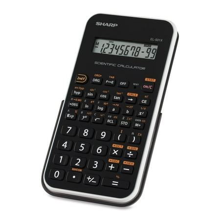 Sharp EL-501XBWH Scientific Calculator, Black, White, 1 Each (Quantity)