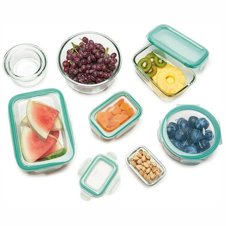 OXO - Good Grips 16 Piece Smart Seal Glass Container Set - Clear