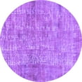 thumbnail image 1 of Ahgly Company Indoor Round Abstract Purple Modern Area Rugs, 4' Round, 1 of 4