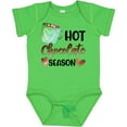 thumbnail image 3 of Inktastic Hot Chocolate Season with Green Mug and Hearts Boys or Girls Baby Bodysuit, 3 of 5