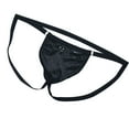 thumbnail image 2 of Jwputqe&nbsp;Mensg Strings and Thongs,Thongs For Men,Mens ThongsBreathable,Cooling,Solid,Low Waist,Polyester,Cotton,Black,S (US:4), 2 of 5