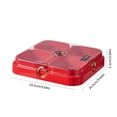 thumbnail image 3 of Qiopertar Clearance Free Shipping Divider Tray With Lid Portable Snack Box Snack Container For Parties Vegetables Sweets Pastries Entertaining Picnics No Spillage Leak Proof Dishwasher Safe, 3 of 8