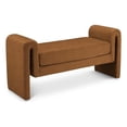thumbnail image 1 of Meridian Furniture Stylus Saddle Velvet Bench, 1 of 7