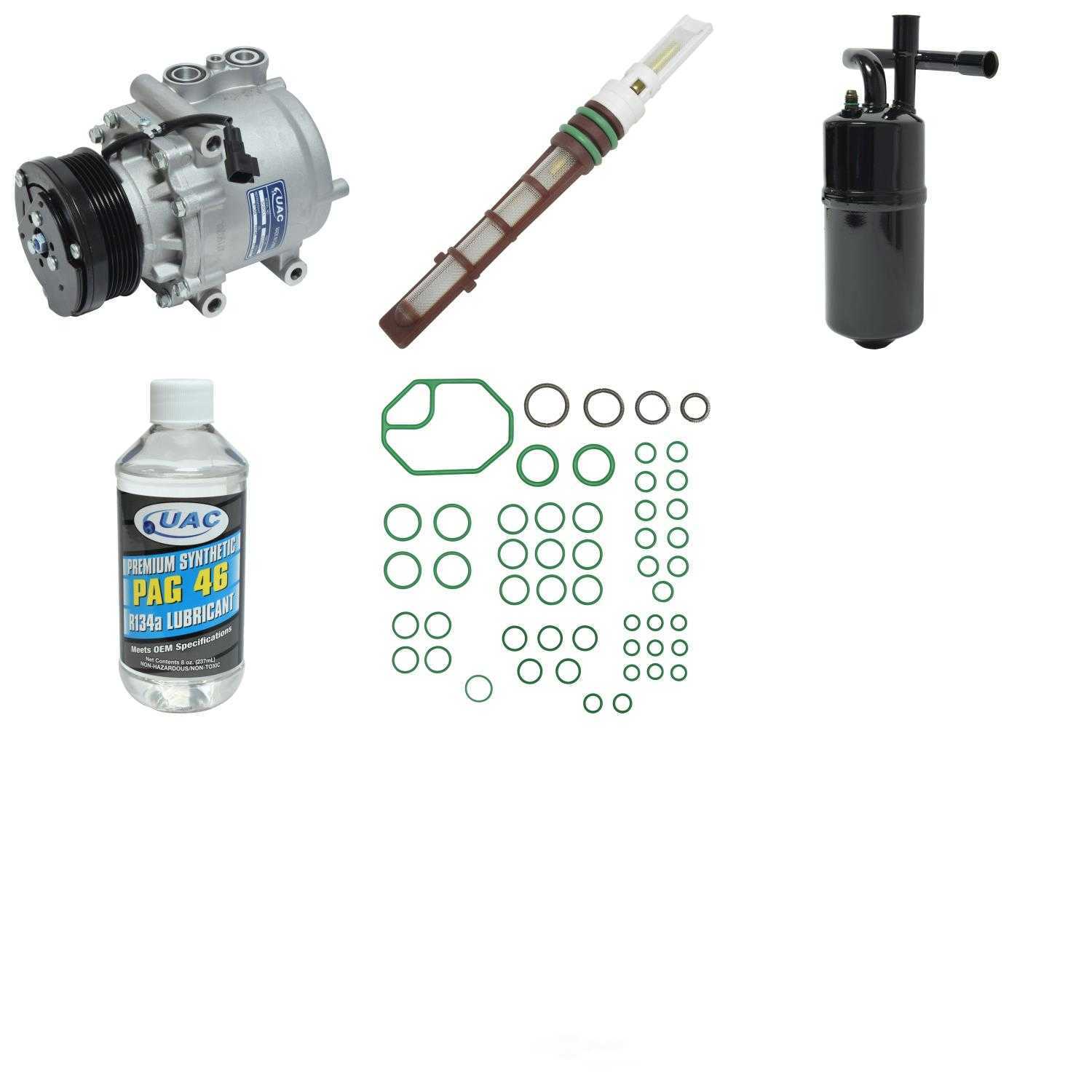 A/C Compressor and Component Kit -- Compressor Replacement Kit Fits select: 2003-2004 LINCOLN TOWN CAR