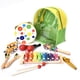 thumbnail image 4 of Juguetes educativos, 19 piezas de percusión de madera, instrumentos musicales de percusión de madera, juguetes, instrumentos de percusión, juguete, artesanía excepcional, 4 of 8
