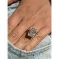 thumbnail image 2 of 2Ct Radiant Cut Lab-Created Diamond Women's Hidden Halo Ring 14k Yellow Gold Plated, 2 of 5
