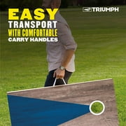 Triumph LED 2x4 All-Wood Cornhole Set - BLUE/GREY