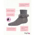 thumbnail image 3 of MeMoi Classic Lace Ruffle Anklet Socks - Girls - Female, 0, Light Gray, 3 of 9