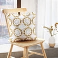 thumbnail image 5 of LALILO Throw Pillow Covers With Gold Antique Floral Medieval Decorative Cushion Cover 18" x 18", 2 Pack, 5 of 6