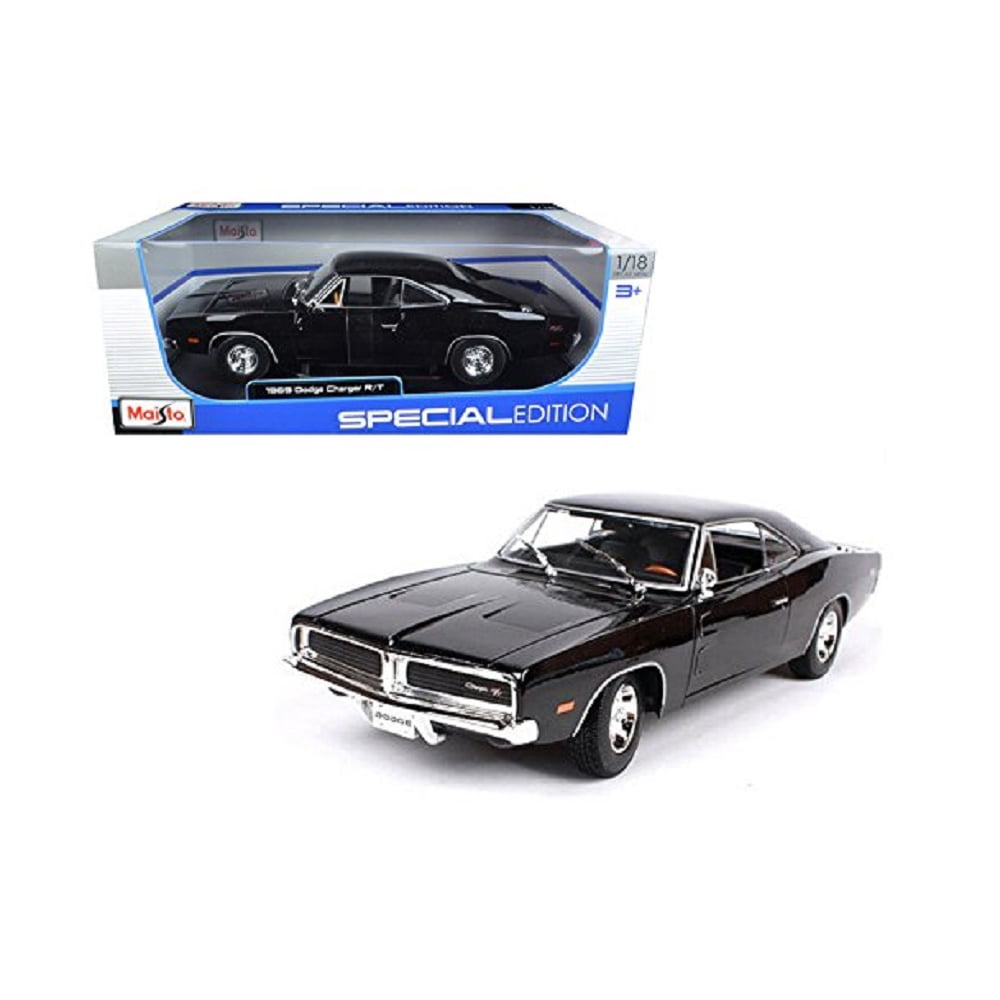 Maisto 1969 Dodge Charger R/T Black 1:18 Diecast Model Car - Walmart.com - Walmart.com