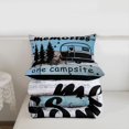 thumbnail image 5 of Erosebridal Retro Wood Camp Camper Full Size Comforter Sets,Rustic Farmhouse Adventure Bedding Sets For Kids,Reversible black,3 Pieces, 5 of 7