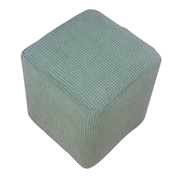 Funda Elástica Fundas Otomanas Rectángulo Fundas Elásticas para Reposapiés Funda para Reposapiés con Base Elástica, Lavable , Verde BLESIY otomano cubre funda