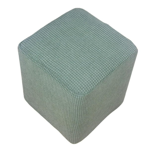 Funda otomana rectangular gruesa, otomana para sofá, funda elástica para otomana, Verde