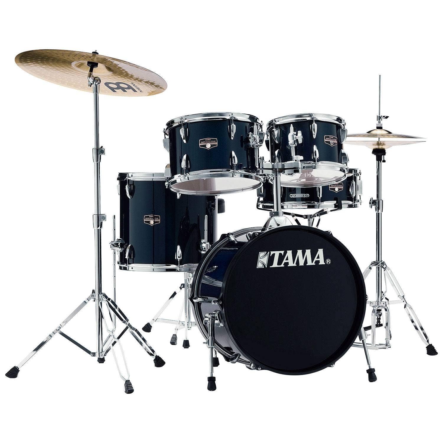 Tama Imperialstar 5 Piece Drum Set with Cymbals 18" Bass Dark Blue
