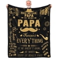 thumbnail image 1 of LHSHID Papa Gifts Blanket Gifts for Papa Papa Gifts from Grandchildren Papa Birthday Gifts Best Papa Gifts Birthday Gifts for Papa Dad Daddy Papa Gift Ideas Soft Throw Blanket 40"x50", 1 of 7
