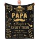thumbnail image 1 of LHSHID Papa Gifts Blanket Gifts for Papa Papa Gifts from Grandchildren Papa Birthday Gifts Best Papa Gifts Birthday Gifts for Papa Dad Daddy Papa Gift Ideas Soft Throw Blanket 30"x40", 1 of 7
