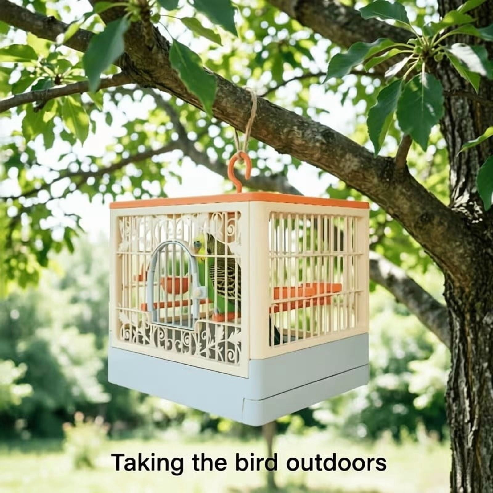 Macaron Portable Bird Travel Cage for Parakeets & Small Birds
