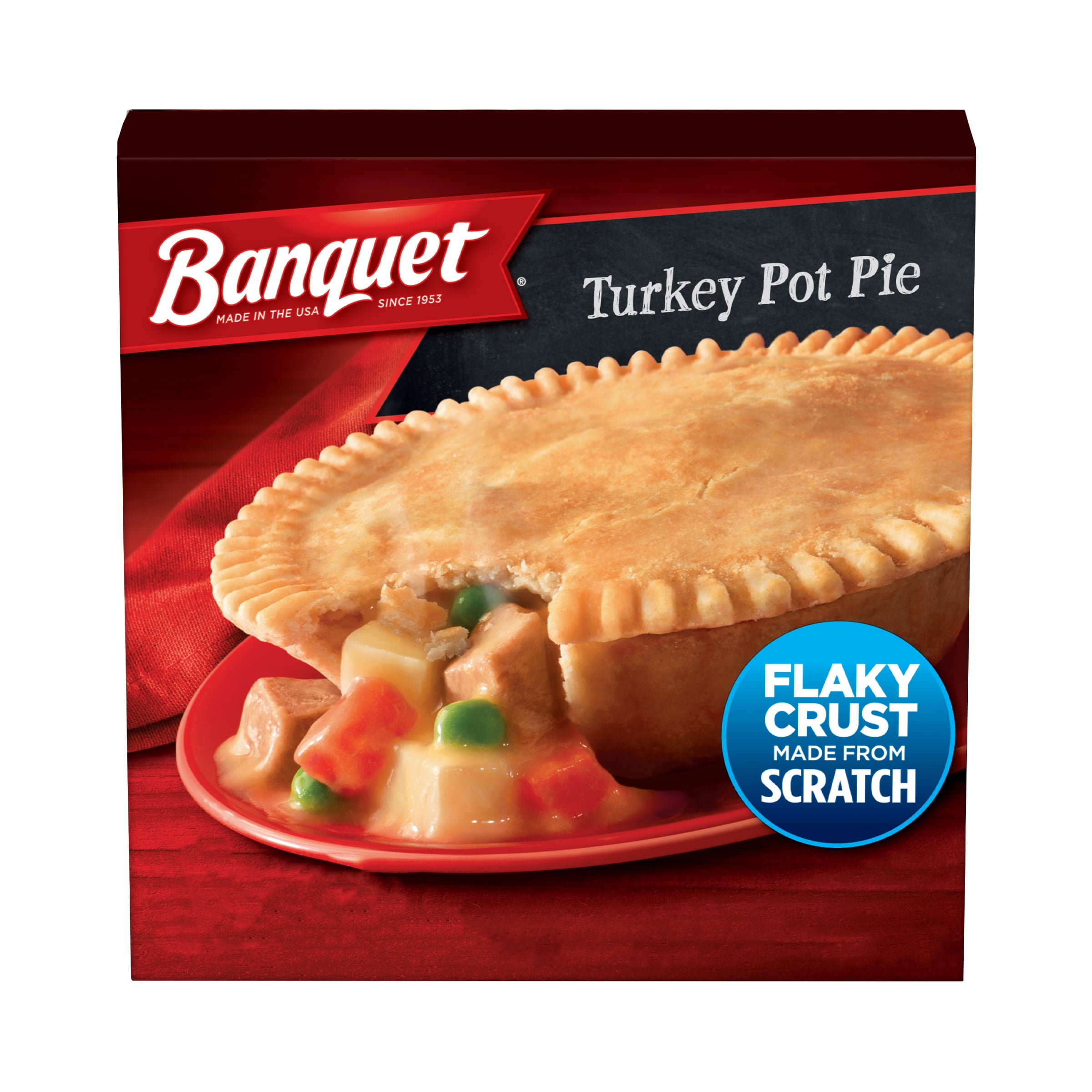 Banquet Turkey Pot Pie Frozen Meal, 7 oz (Frozen)