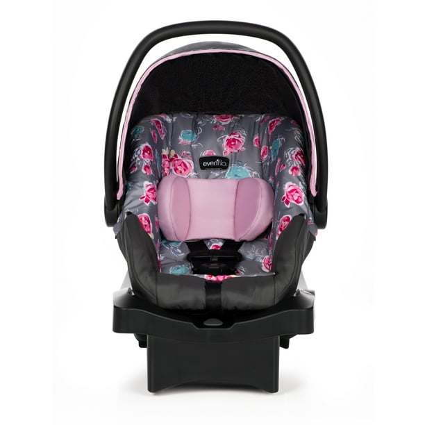 Evenflo Litemax Sport Infant Car Seat Rosely Pink Com - Baby Girl Car Seat Combo