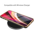 thumbnail image 5 of Case for iPhone7 iPhone8 iPhoneSE 2020, Soft Silicone Slim Case Electroplated Straight Edge Phone Case Shockproof Protective Case -Black, 5 of 15