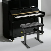 Heavy Duty Height Adjustable Piano Bench, Hydraulic Lifting Keyboard Bench