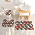 thumbnail image 2 of Red Cherry 4PCS Shower Curtain set Fruit Floral Bathroom Set Accessories with Non-Slip Rug,Toilet Lid Cover,Bath Mat,12 Hooks Watercolor Sweet Cherries Waterproof Home Decor Teen Adults Gifts, 2 of 6