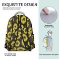 thumbnail image 5 of "Floral Sunflower Themed Backpack - Water-Resistant Wildflowers Print School Bag for Women, Large Capacity Bookbag with Laptop Compartment for College Students", 5 of 6